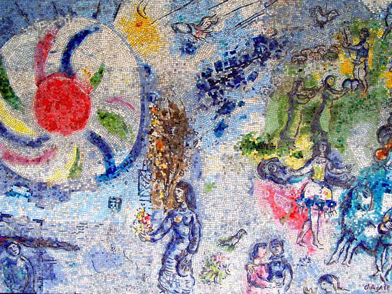 Chicago's Chagall Mosaic "The Four Seasons"